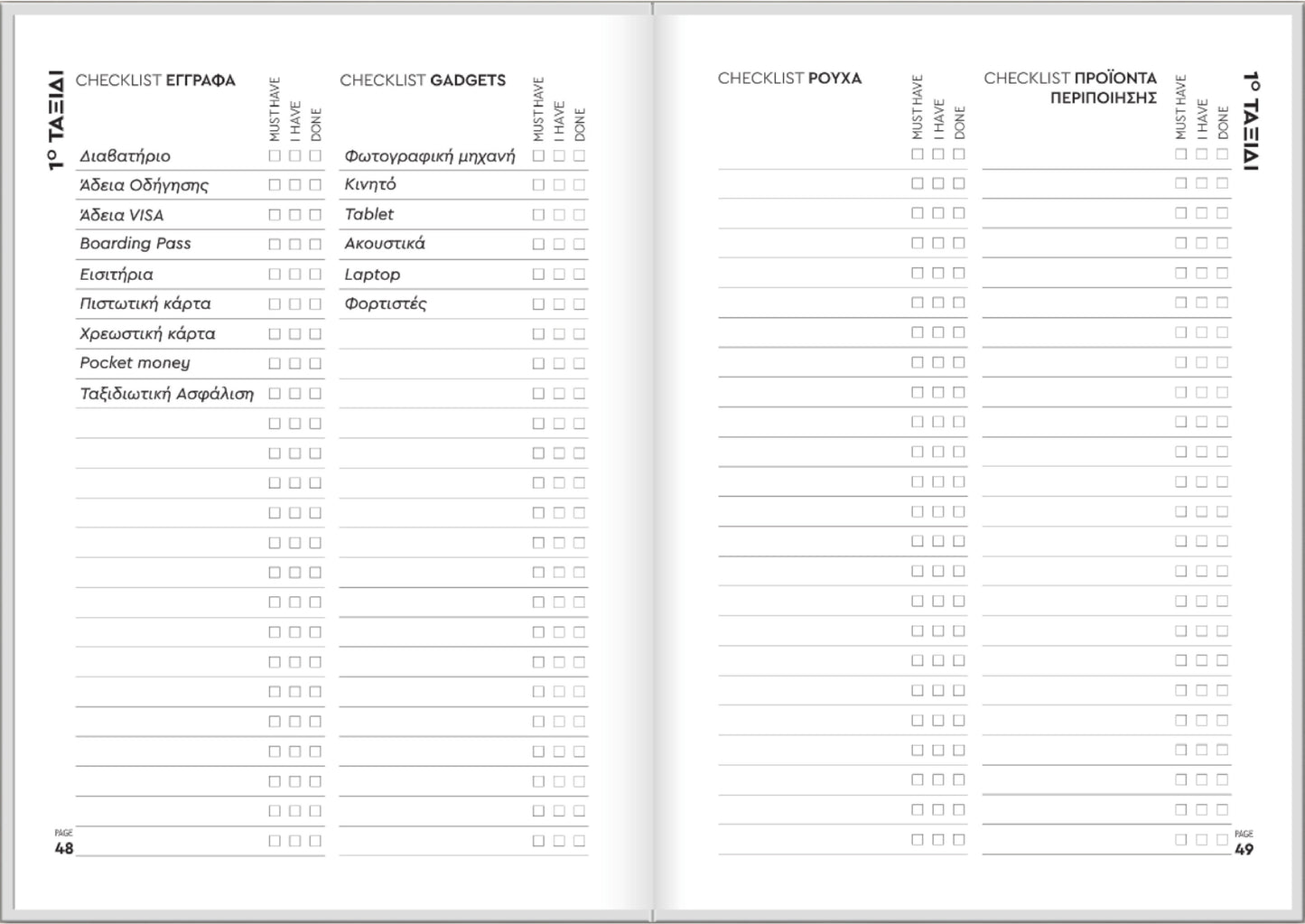Ταξιδεύοντας (Travel Planner) - moodbook