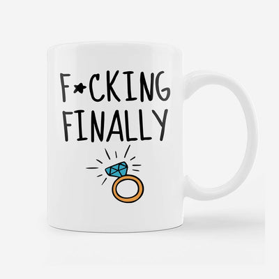 «F*cking Finally!» — κεραμική κούπα 11oz | Moodbook