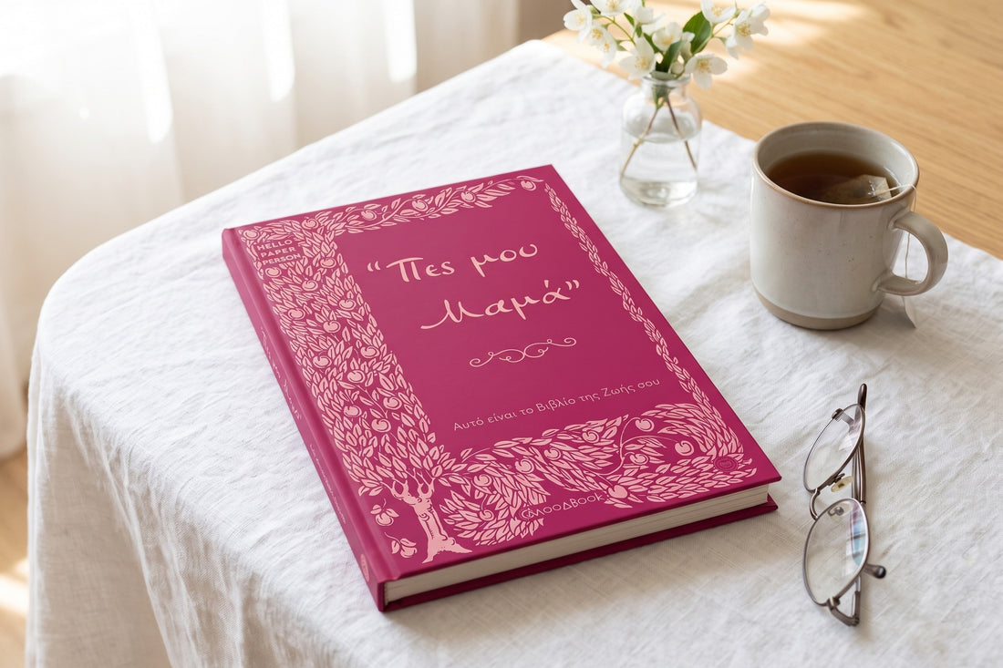 Το βιβλίο αναμνήσεων «Πες μου Μαμά» του Moodbook σε χρώμα Cerise