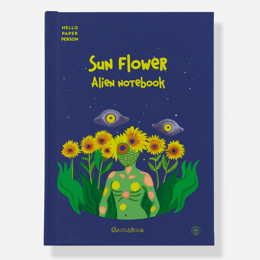 Sun Flower Alien Notebook